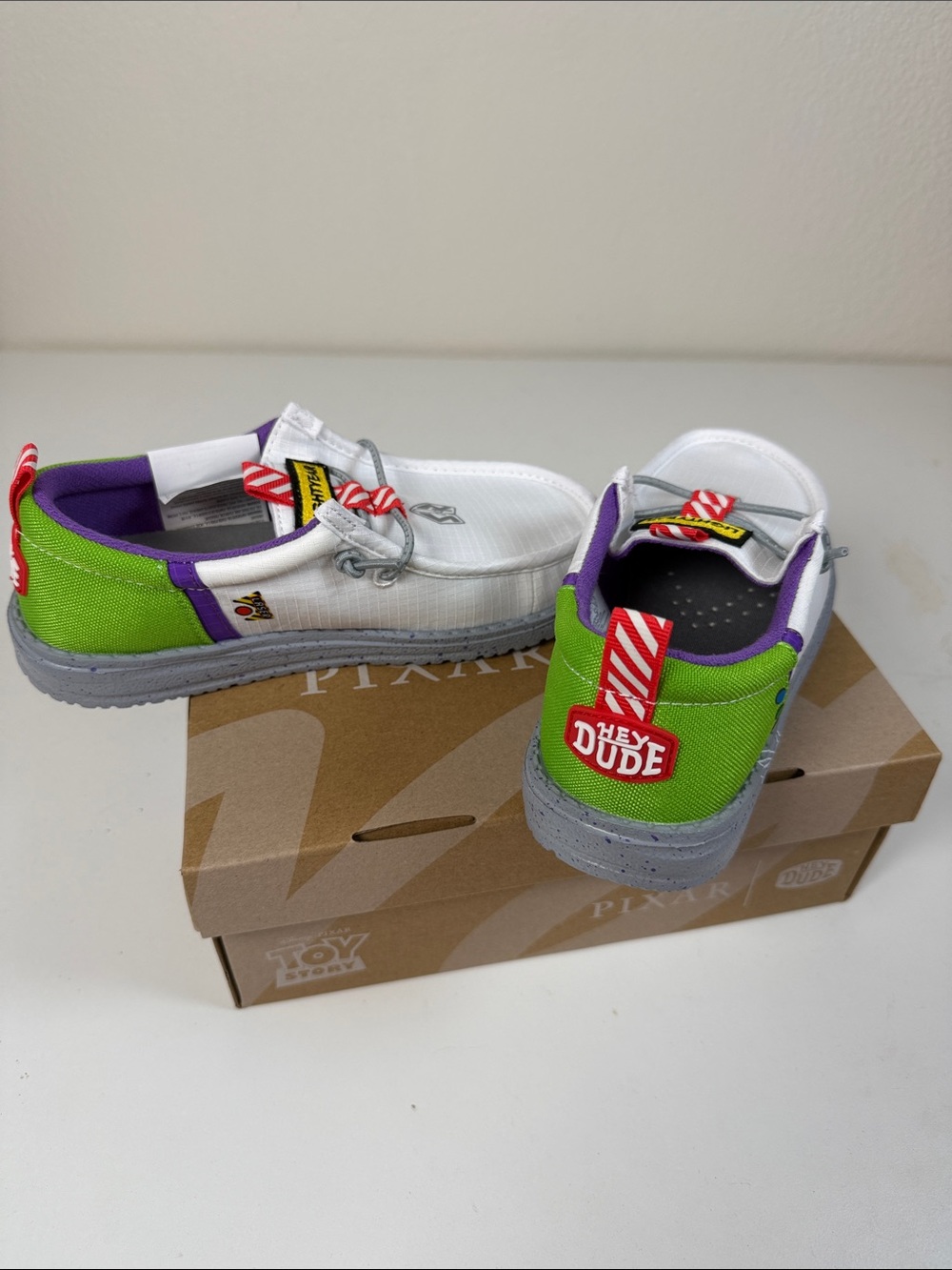 Hey Dudes Kids Toy Story Buzz Lightyeat Slip-On Sneakers